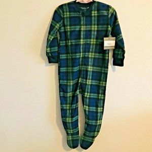New! Eddie Bauer Cozy Baby Plaid Pajamas Sleeper